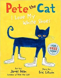 pete the cat I love my white shoes